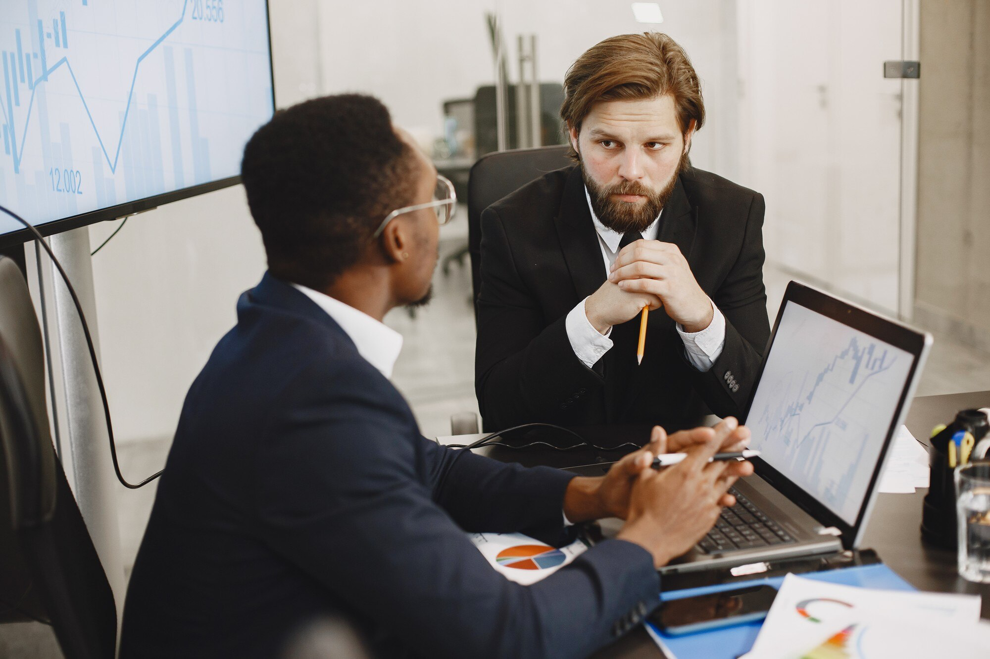 Consultants in discussion